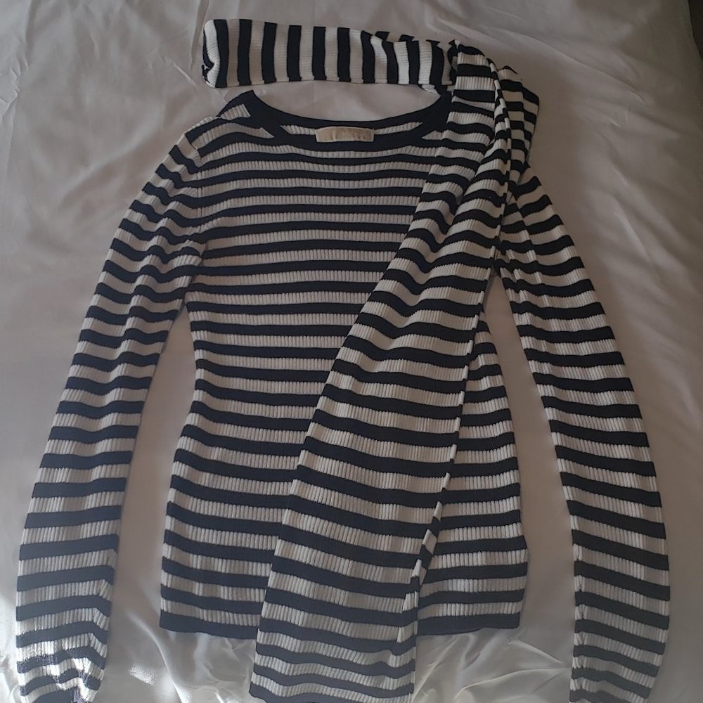 Michael Michael Kors XS striped shirt with matching scarf
